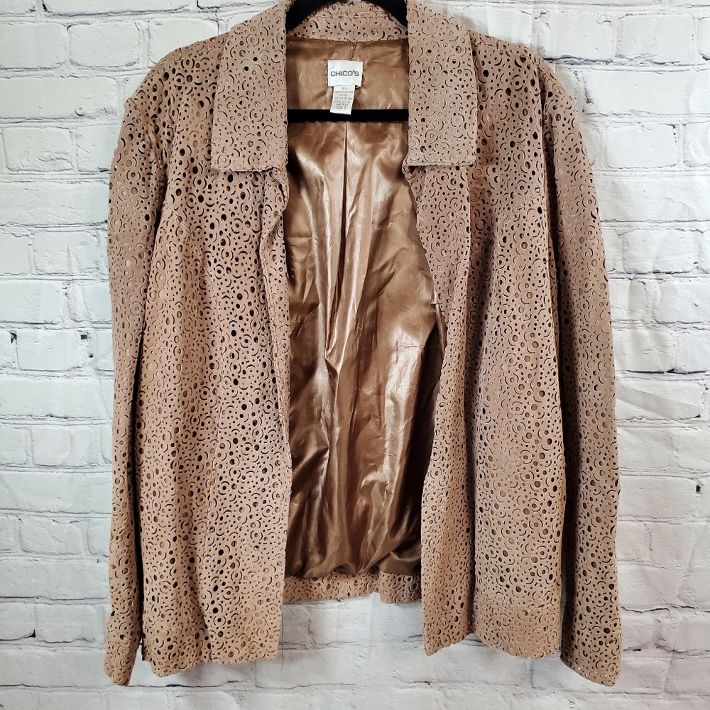 Chico's Leather Jacket